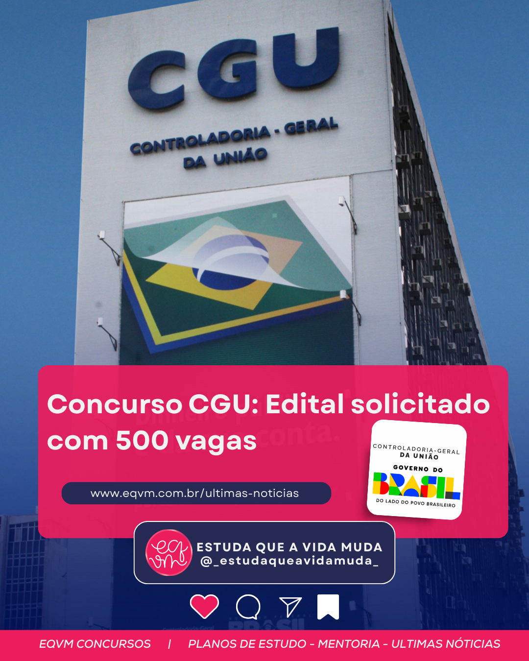 Novo concurso da CGU é autorizado com 60 vagas para auditor