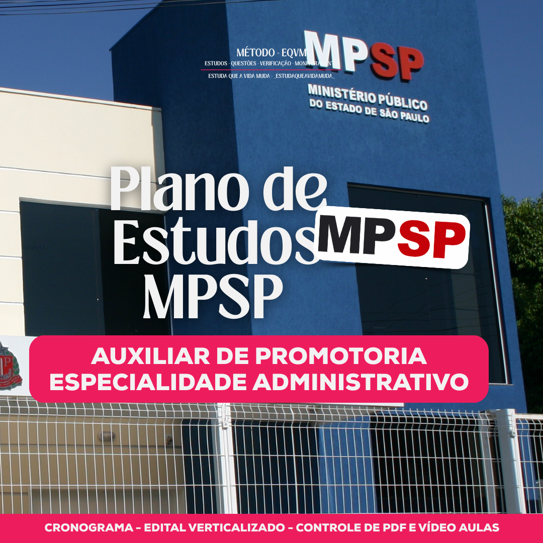 Plano de Estudos MPSP