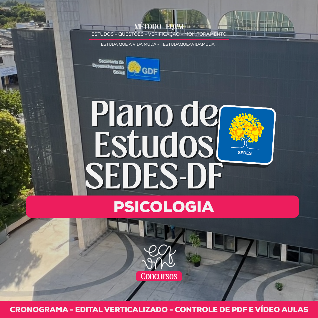 PLANO DE ESTUDSO SEDES-DF PSICOLOGIA