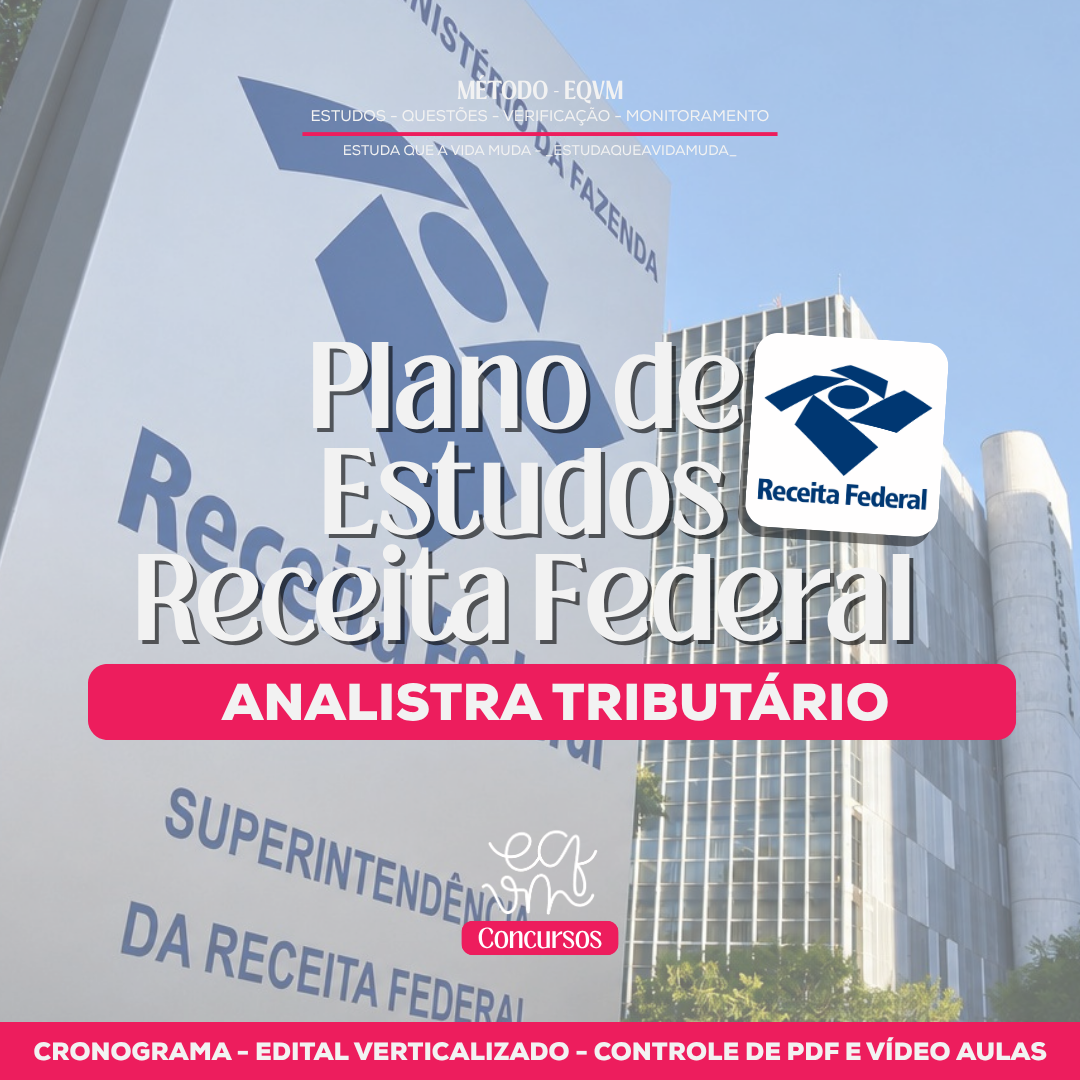 Plano de Estudos Receita Federal 2026 Analista-Tributário